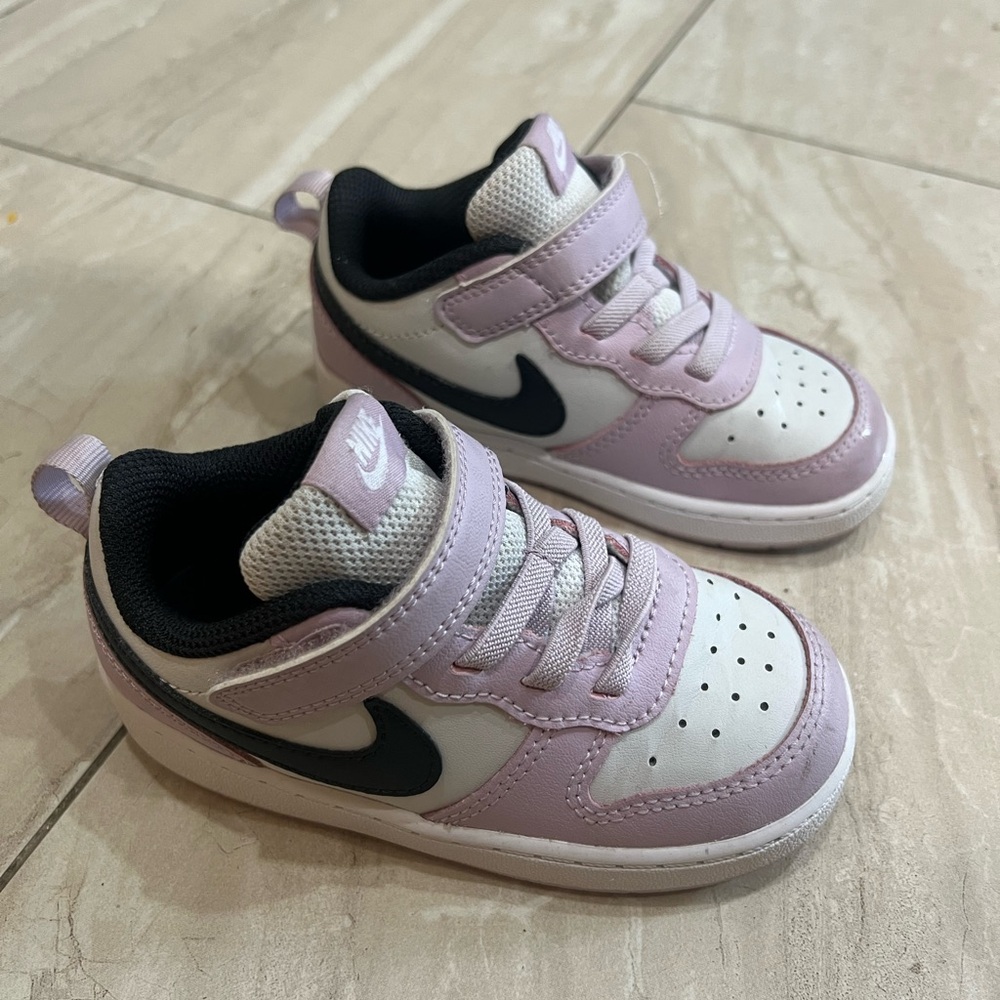 Nike Purple and Black Sneakers Classic Design